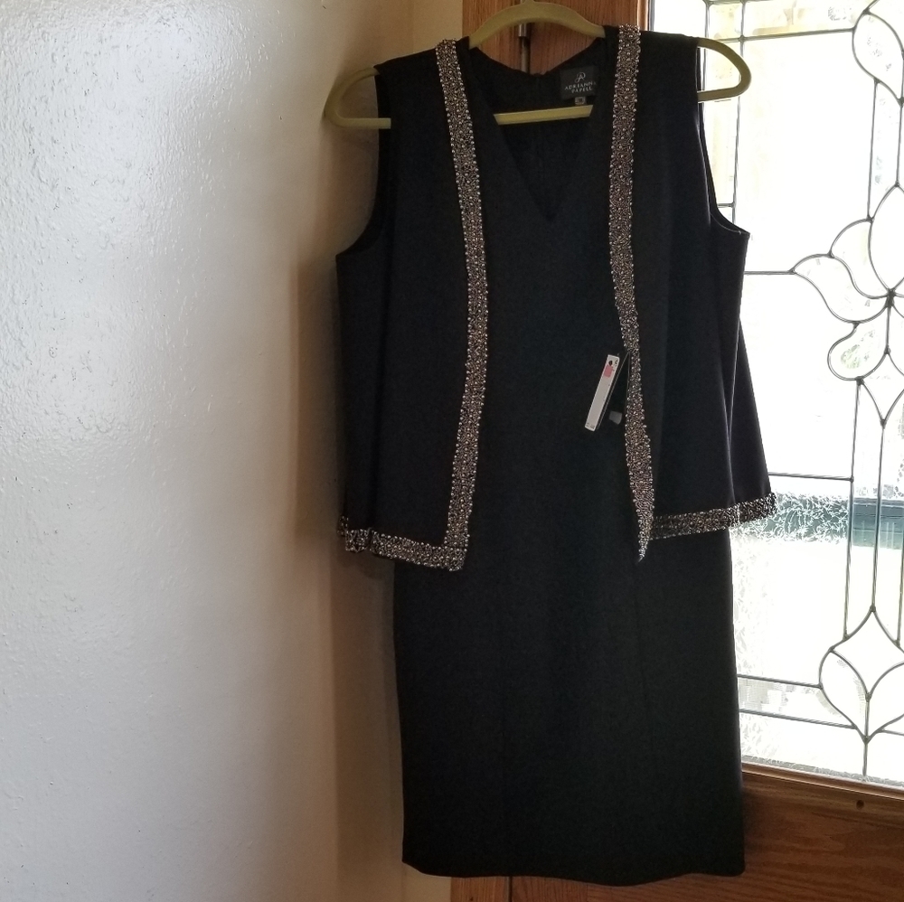 NWT Adrianna Papell black dress